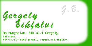 gergely bikfalvi business card